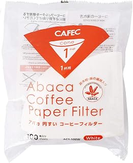 100-Piece Cone Shaped Abaca Filter Paper Cups - Made in Japan by CAFEC