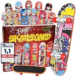 Patines Online Baratos Magicat 12 Finger Skateboard Set I Patineta de Juguete para Fiestas I Juegos de Dedos I Regalos de Monopatines para Adolescentes I Mini Skates para cumpleaños con Nota de 1.1 por Warentest Online