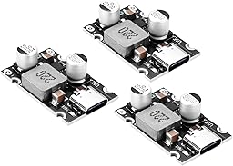 Lot de 3 modules de charge rapide PD65W, 12 V-30 V vers USB-C PD3.1 QC3.0 avec port de type C, convertisseur USB Buck DC-DC, module Step Down pour charge rapide du téléphone