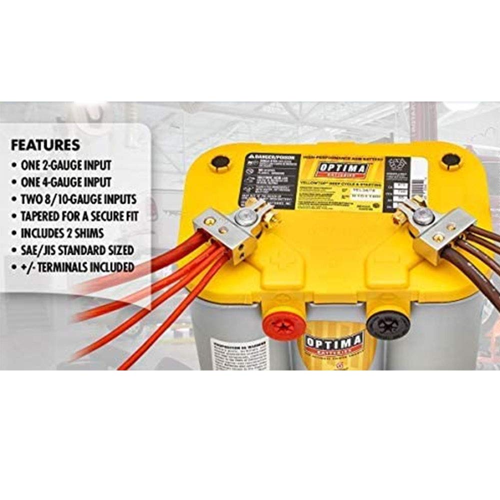 Conector de termin de batería de coche 2 Poste super Positivo negativo 751527773
