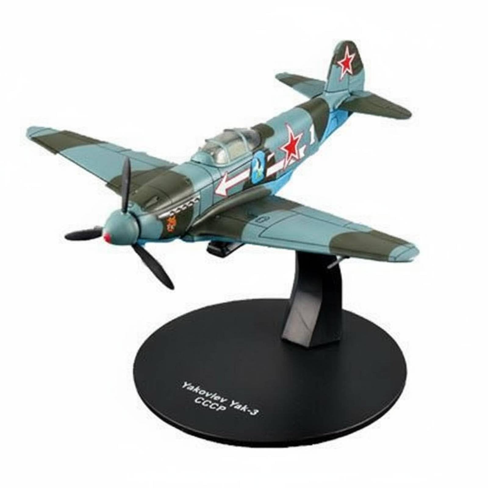MotiveTech 1/72 Model Detailed Historic Warplane Alloy Aircraft Realistic Details WW2 Fighter Plane Model, Yak-3