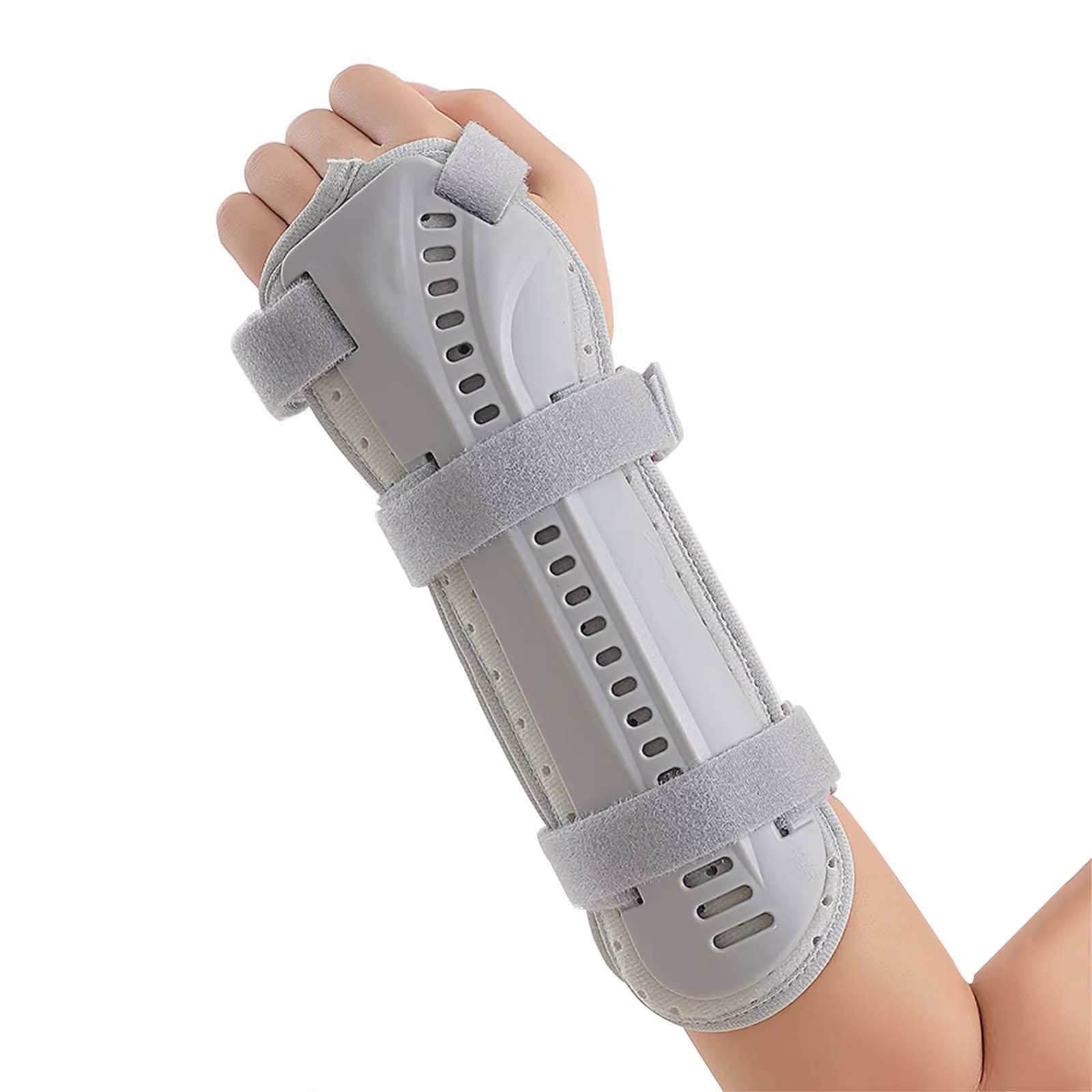 HAILM Soporte Fijación Fractura Mano, Muñeca y Antebrazo, Material Transpirable, Inmovilizador Nocturno, para Síndrome Túnel Carpiano, Antebrazo o Tratamiento Dolor Tendinitis Muñeca,Left Hand