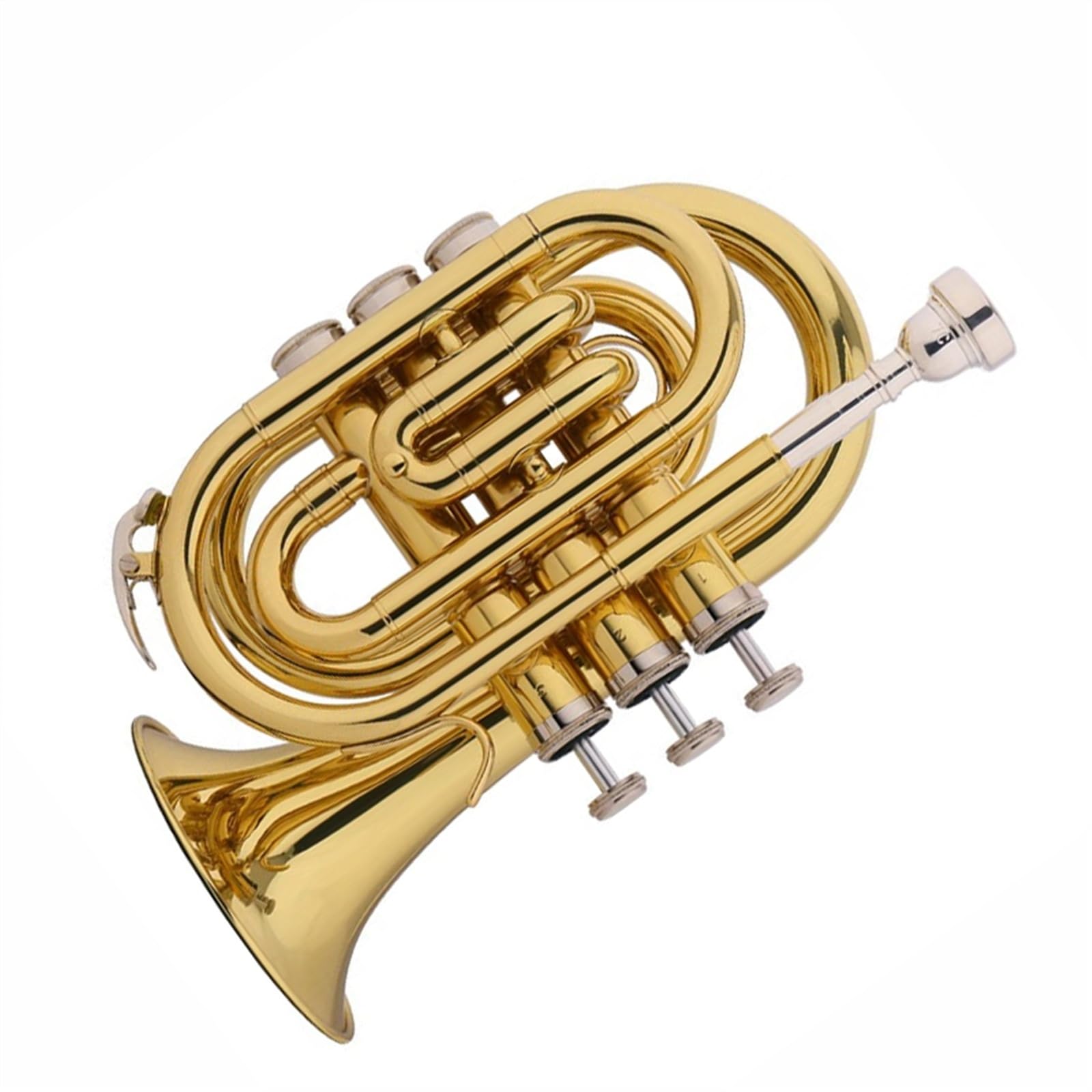 Trąbki Trąbka Kieszonkowa B-dur Instrument Muzyczny Profesjonalny Standardowy Trąbka Mosiądz Wykwintny Początkujący