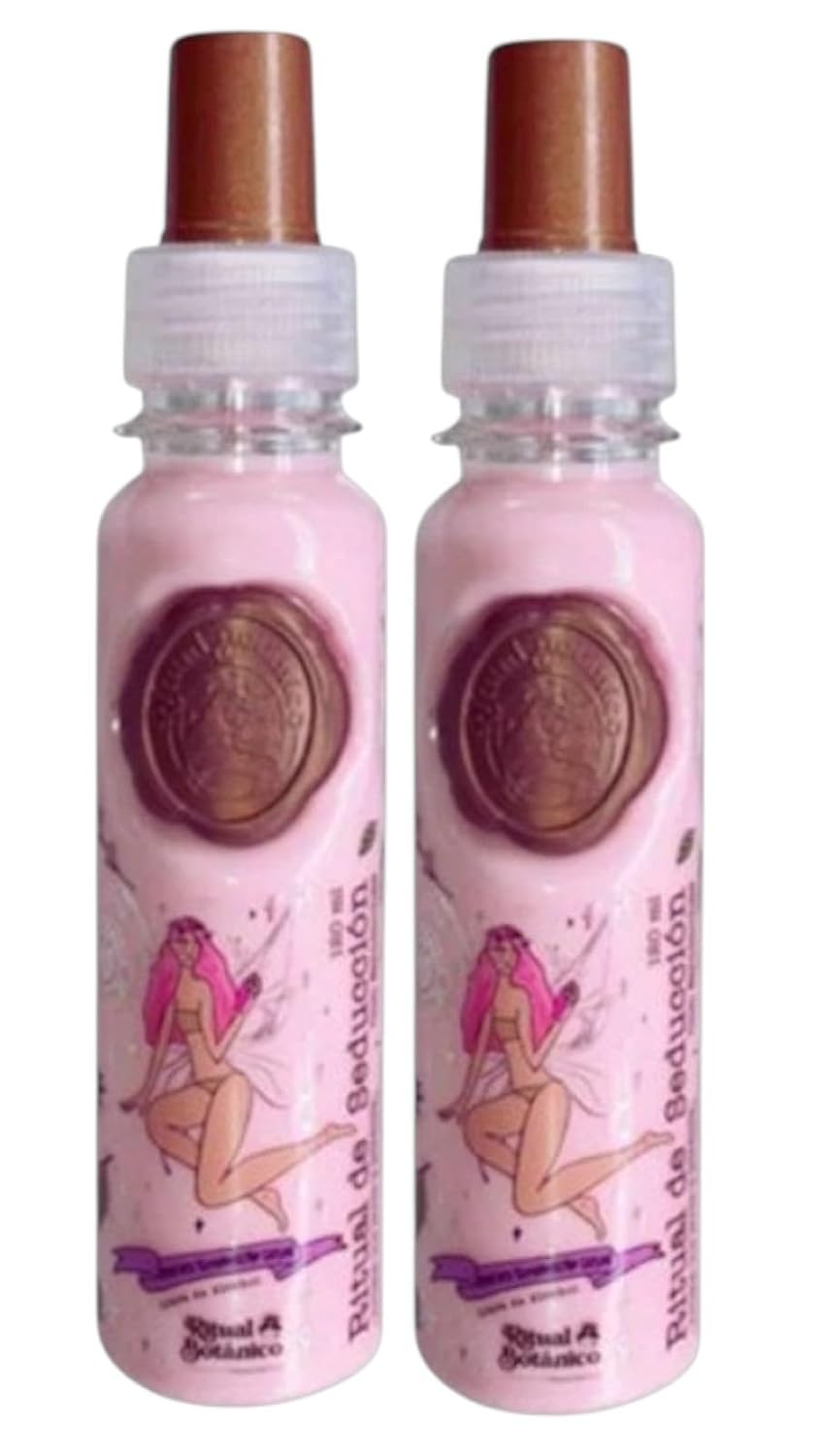 Ritual Botanico Perfume Termoprotector para Cabello, Sin Alcohol, Antifrizz, Desenredante, Proteccion solar, Con Feromonas, Aroma Seductor Frutal y Floral, Todo Tipo de Cabello 120ml, Pink (2 PACK)