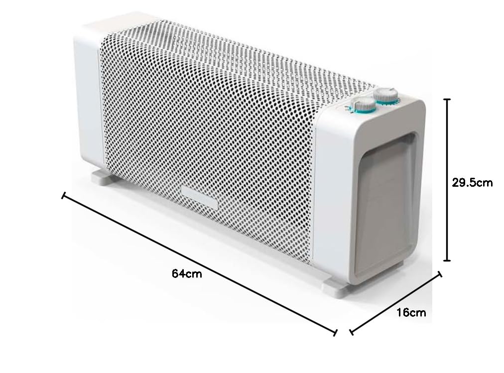 Suinga Radiador de Mica Bajo Consumo 2000W | Estufa de Mica con 2 Potencias de Calor | Radiador Electrico Gris