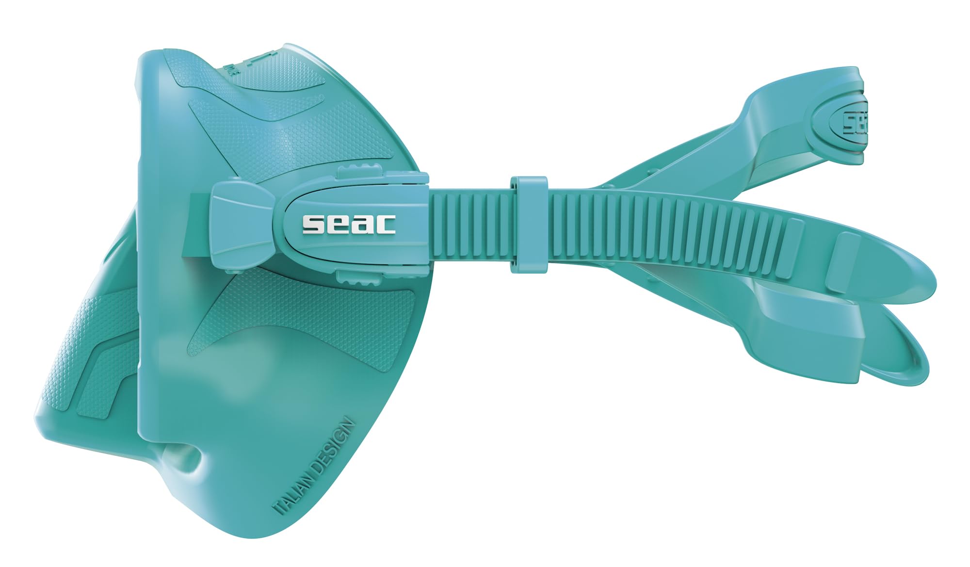 SEAC Pura – Bezramkowa jednoszybowa maska do nurkowania z silikonu | Niskoprofilowa maska do nurkowania i snorkelingu z powłoką antifog i klamrą 3D
