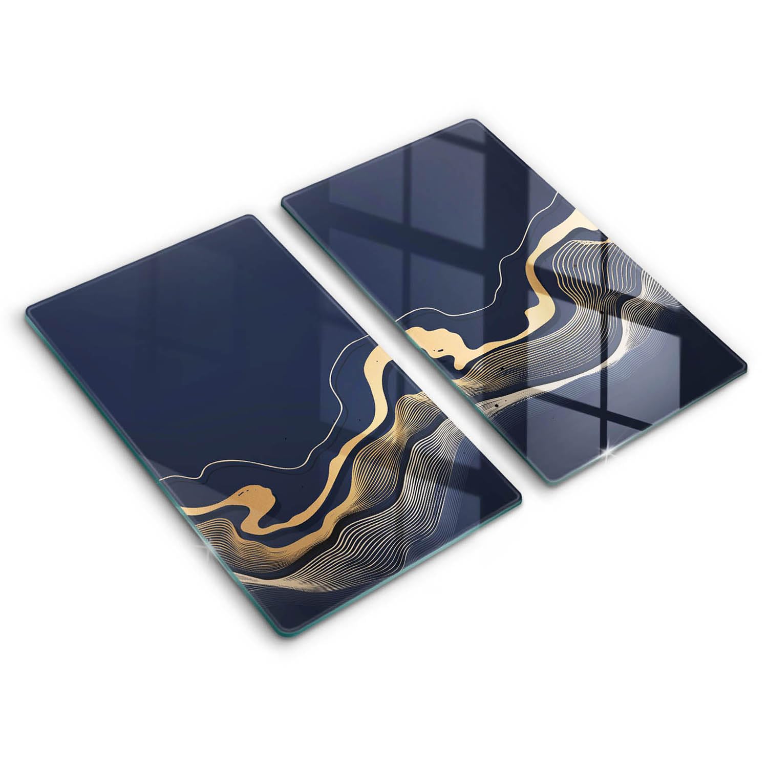 Plaque de protection induction 2x30x52cm Wallfluent évite rayures et casse de plaque de cuisson