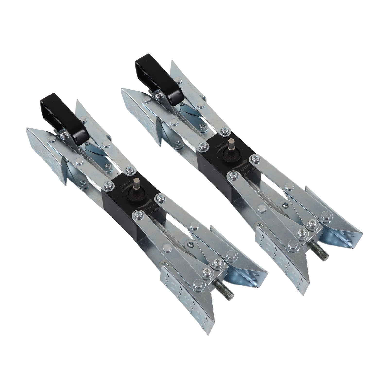 Akozon 2PCS X Kształt Kołek Stabilizator kół RV Pirena - Odlewana Stalowa Stabilizator Tarcia do Przyczep Podróży, Obozowiczów i Samochodów Samochodowych - Regulowany Kółko z Wiertłem