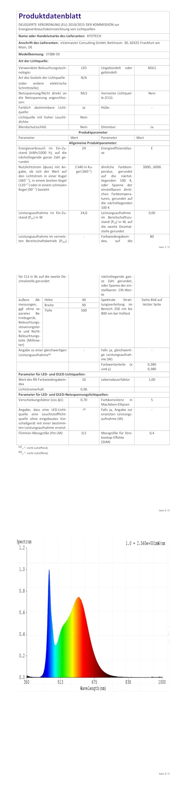 Dimmbare LED Wandleuchte Mit Fernbedienung - 40cm Modern Up/Down Light - 2700K-6500K Für Wohnzimmer & Flur