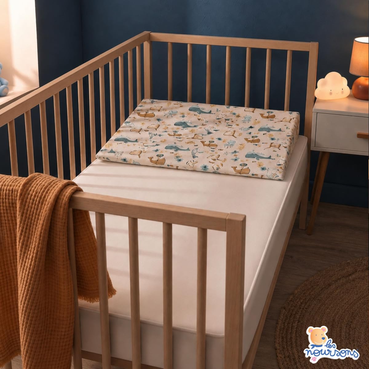 Pack Sommeil Bébé - Matelas Réversible 60x120 cm & Plan Incliné Confort Sweety - Housse Coton Doux - sans Traitement Chimique - Certifié Certipur