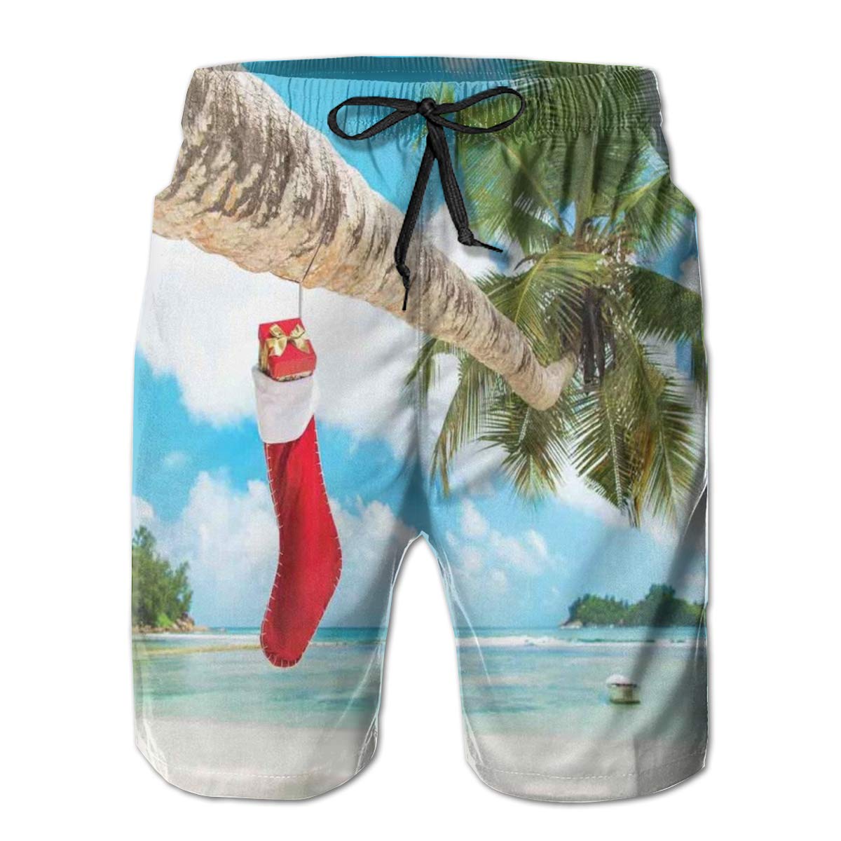 FGHJKL Men Swim Trunks Beach Shorts,Vintage Girls With Pots On The Head On Folkloric Boho Background Illustration M