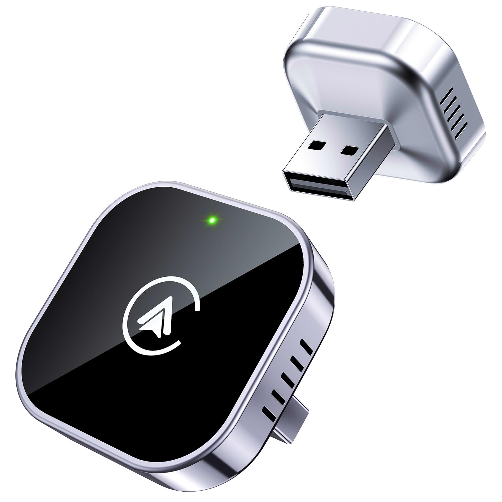 Teeran 2 in 1 Wireless CarPlay and Android Auto Adapter | Easy Setup Plug and Play, Fast Seamless Use, Supports 1000+ Cars with Built-in Wired Car Play/Android Auto, Compact Design