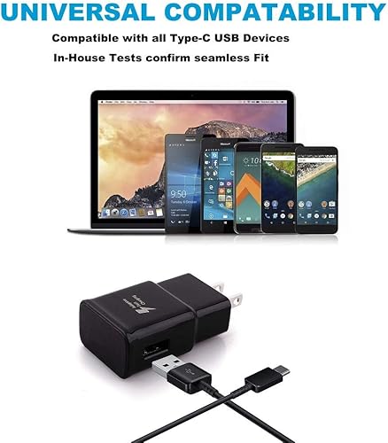 Miniatura 7 de Samsung - Cargador rápido adaptable compatible con Samsung Galaxy S9 S9 Plus S8 S8 Edge S10 S20 A50 A51 A71 A20 A21 A20e A10e A11S Note 8 Note 9,
