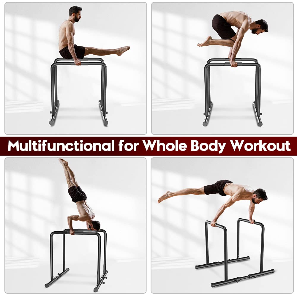 Buy Dripex 500lbs Adjustable Dip Bar Heavy Duty Steel Dip Station, Home