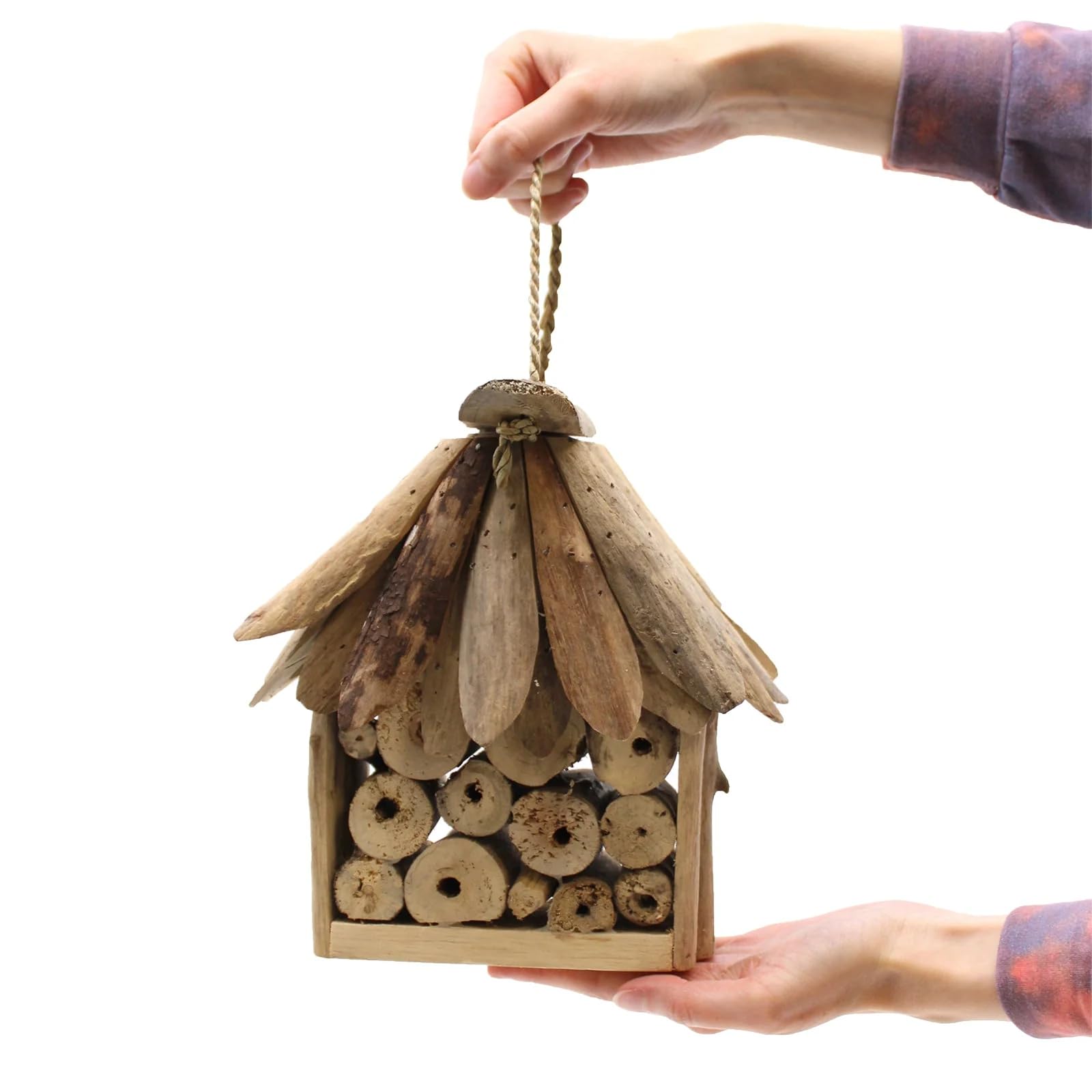 ECO INSECT HOTEL - pszczoła, owady i motyle. Dom i schronienie dla owadów ogród budka na gniazdo, Drewno