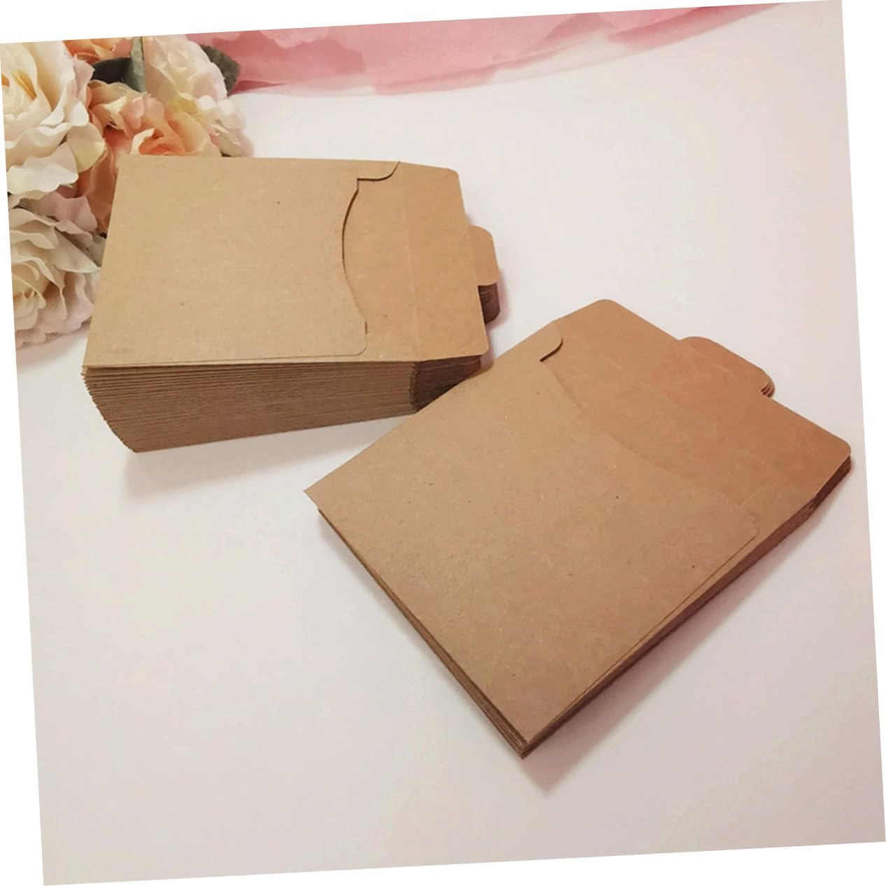 SHINEOFI 100 Piezas Sobres para Tarjetas Cd Envelopes de Resistente Diseño Elegante para Bodas Fiestas Empresariales