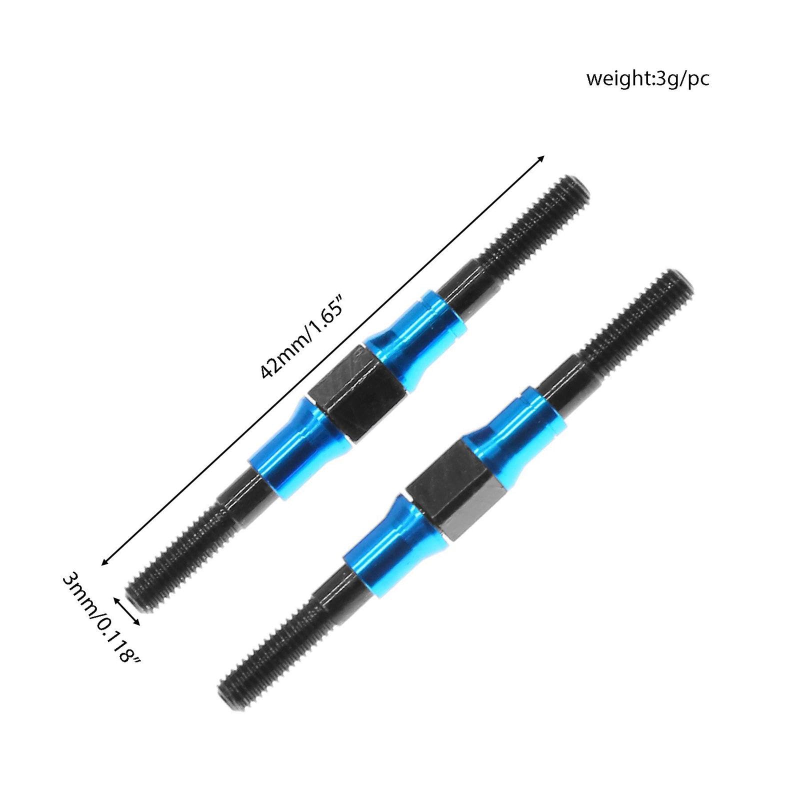 DYNWAVE 2X Turnbuckle Shaft Link Rod Support Rod Bracket Spare Parts Replacements Part DIY Modified Push Rod RC Car Parts for W202 RC