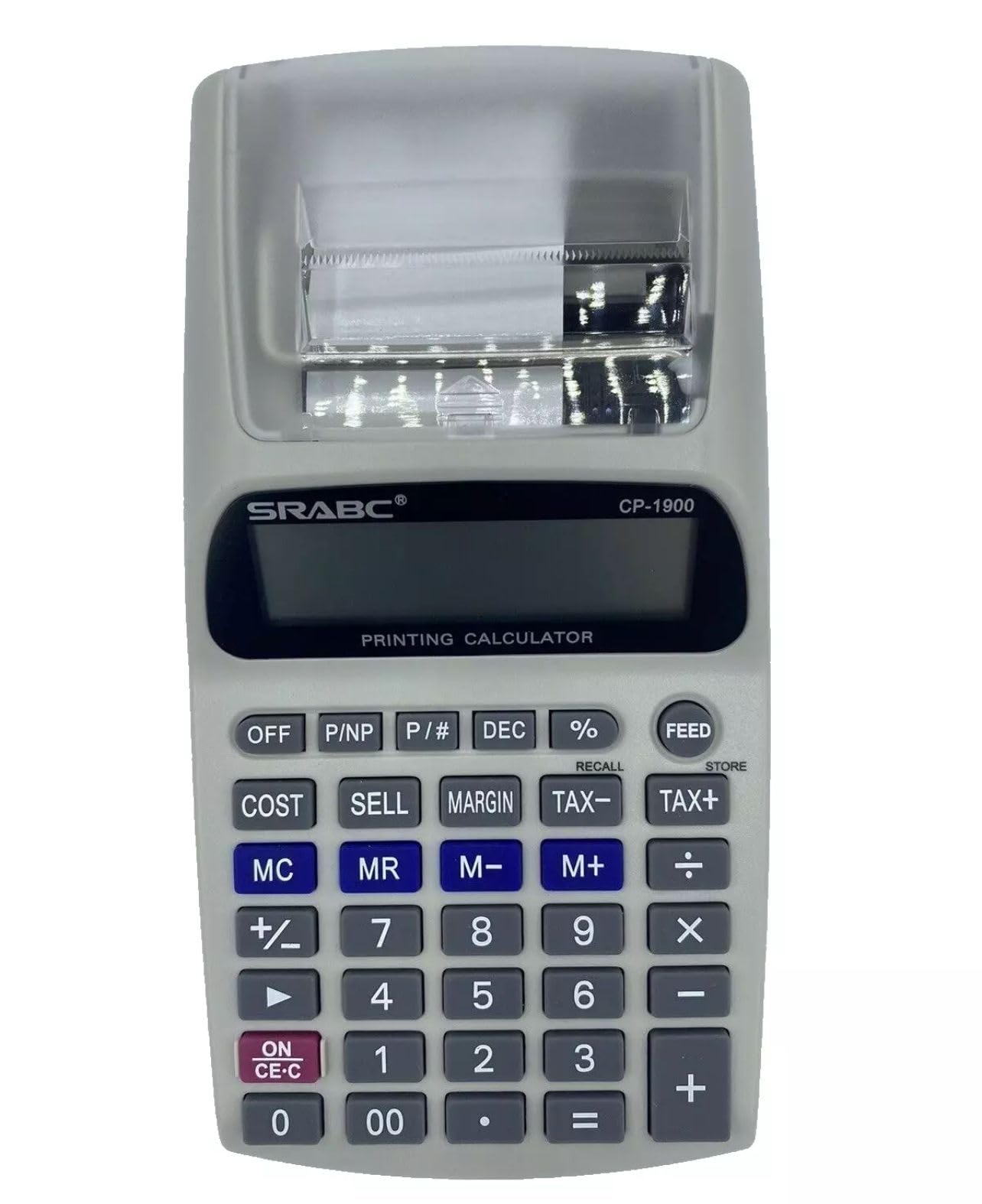 CALCOLATRICE SCRIVENTE CON DISPLAY LCD 12 CIFRE SCONTRINO STAMPATO NON FISCALE
