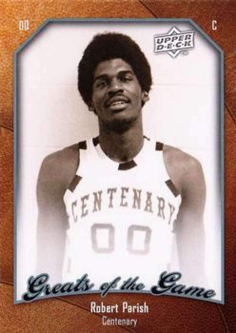 Amazon.com: 2009-10 Upper Deck Greats of the Game Basketball #56 Robert  Parish Centenary Gentlemen Official NCAA Trading Card From The UD Company :  Collectibles & Fine Art