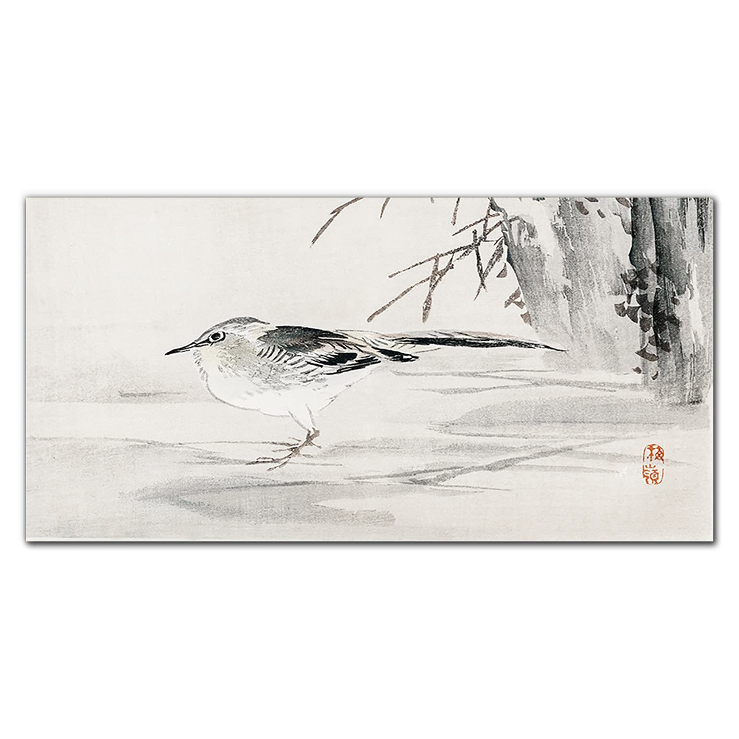 Crédence de cuisine murale 120x60cm adhésive oiseau en verre