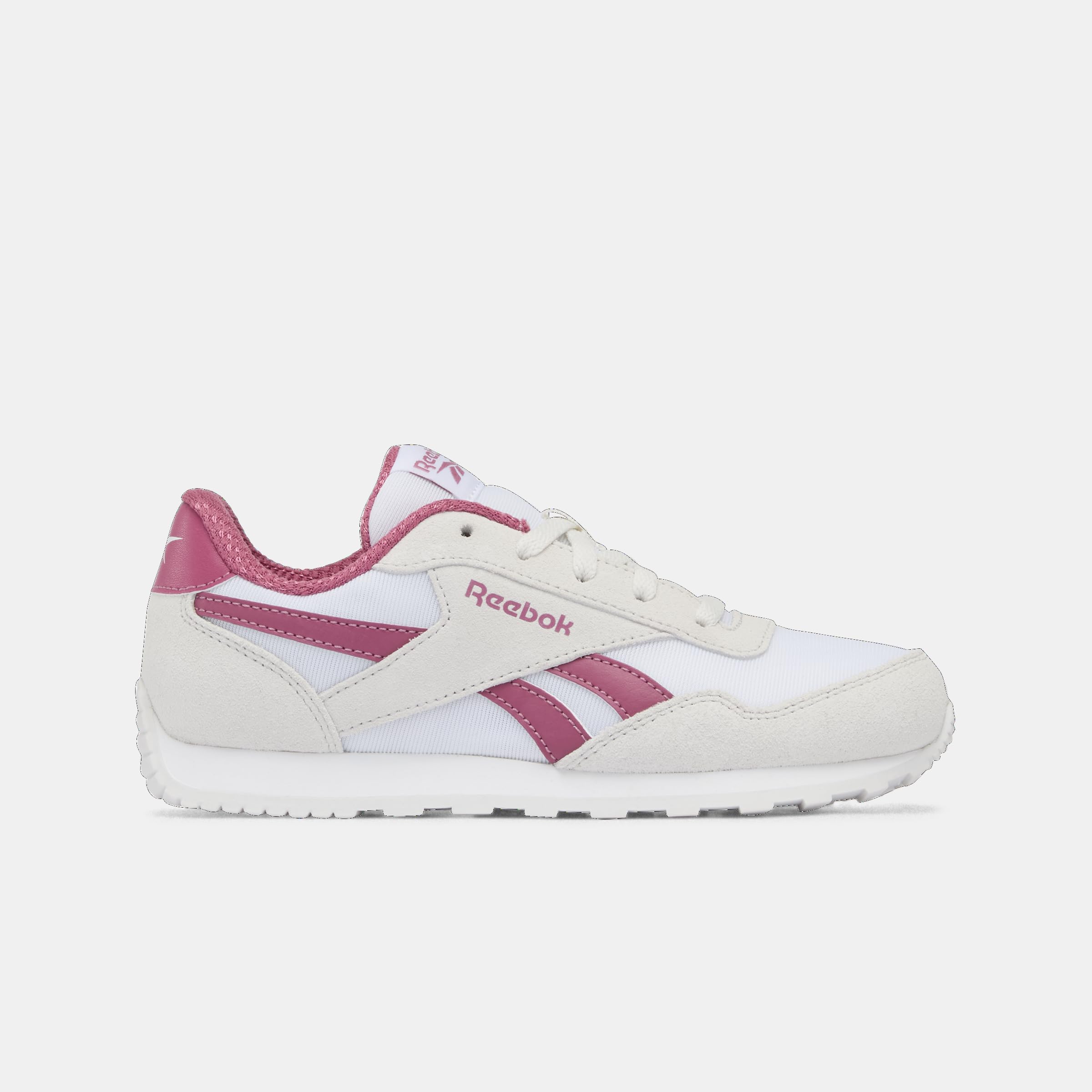 Reebok Glide Low Trainers, White/Barely Grey/Studio Pink, 38.5 EU / 5.5 UK, White Barelygrey Studio Pink, 6 UK Child
