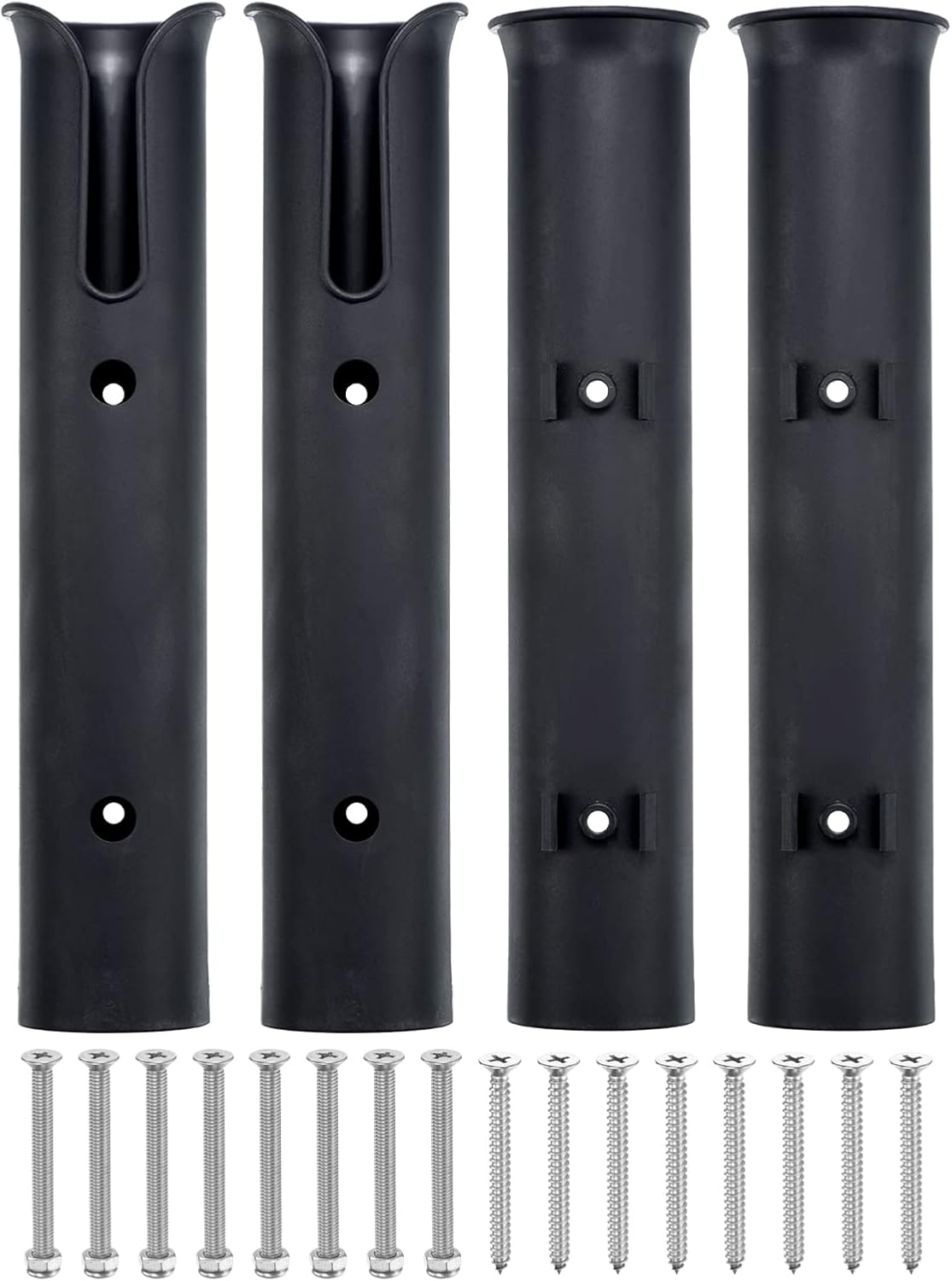 PATIKIL Fishing Pole Holder for Boat, Plastic Boat Pole Bracket Fishing Tube Rod Holder Racks Side/Wall Mounted with Screws for Boat Kayak Truck PATIKIL Fishing Pole Holder for Boat, Plastic Boat Pole Bracket Fishing Tube Rod Holder Racks Side/Wall Mounted with Screws for Boat Kayak Truck