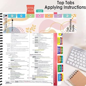 Index Tabs for ICD-10-CM 2026 The Complete Official Codebook(Book Not Included)Compatible with AMA ICD-10-CM for Physicians & Expert Codebook-Easy Navigation for Medical Coding Books, Alignment Guide
