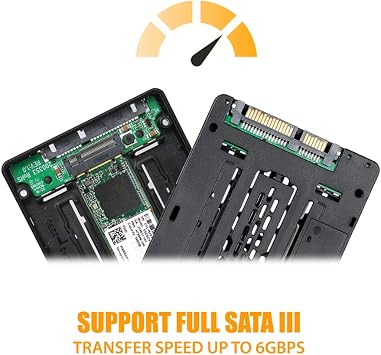 ICY DOCK M.2 SATA SSD to 2.5 inch SATA III SSD Enclosure Adapter Tool Free | EZConvert MB703M2P-B