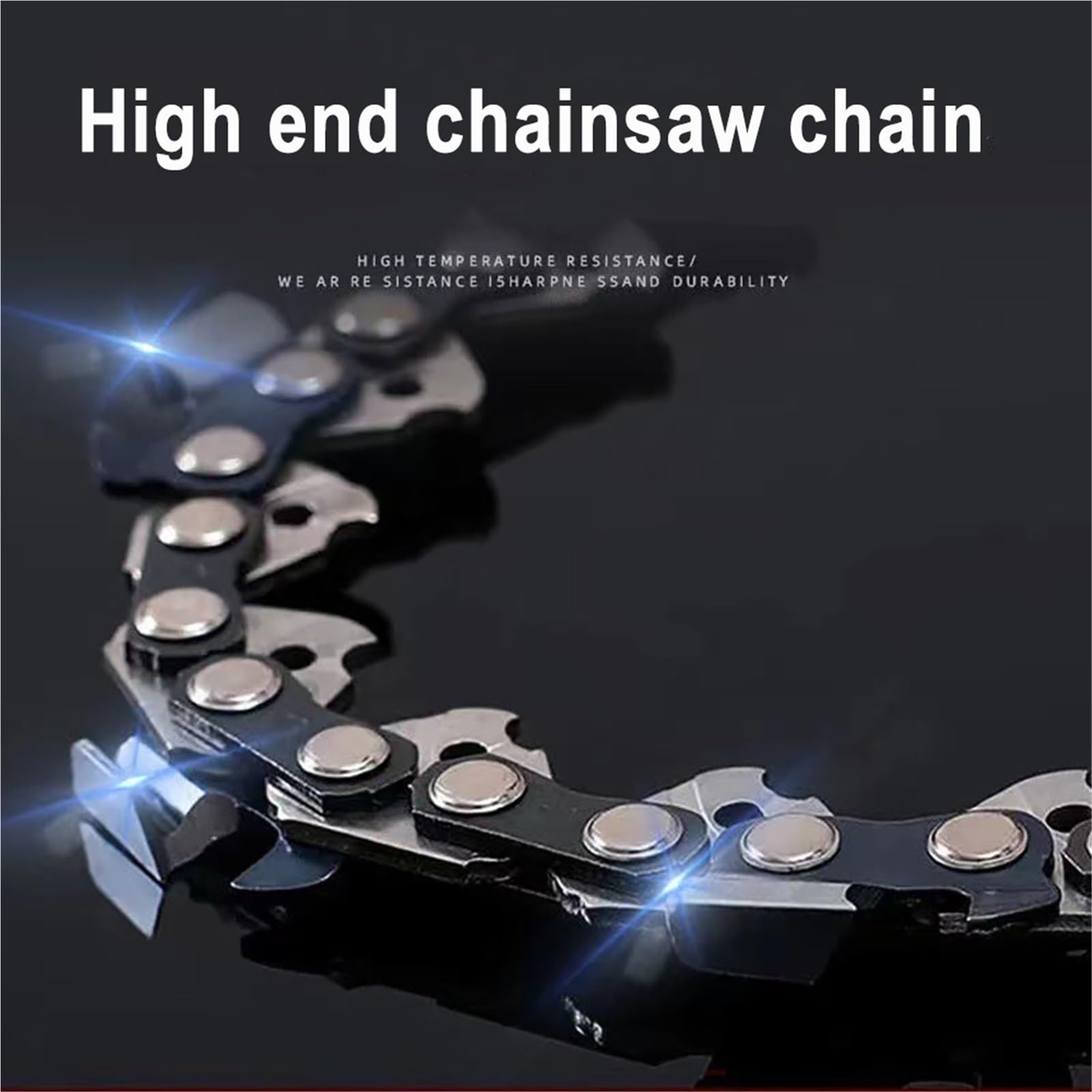 Sierras de cadena de 8 pulgadas for cortar madera, 1/4 ", 48 eslabones de transmisión, Mini cadenas de motosierra de acero, accesorios de motosierras eléctricas, reemplazo de cadenas(8-inch Set8)