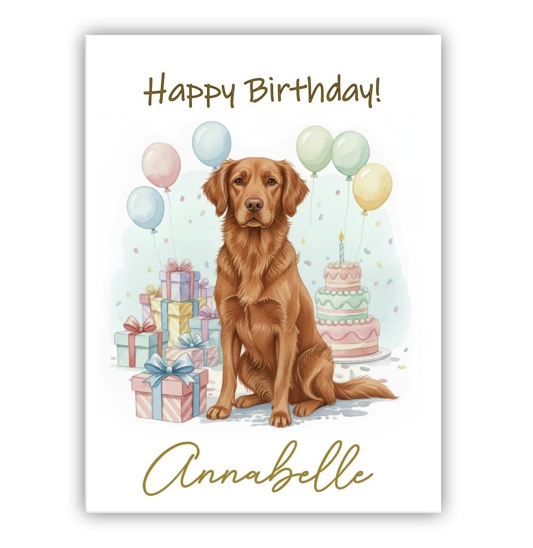 Personalised Birthday Card From the Dog – Add Any Name – Multiple Breeds Available – Dogs Lover Gift (• Chesapeake Bay Retriever) — image 1