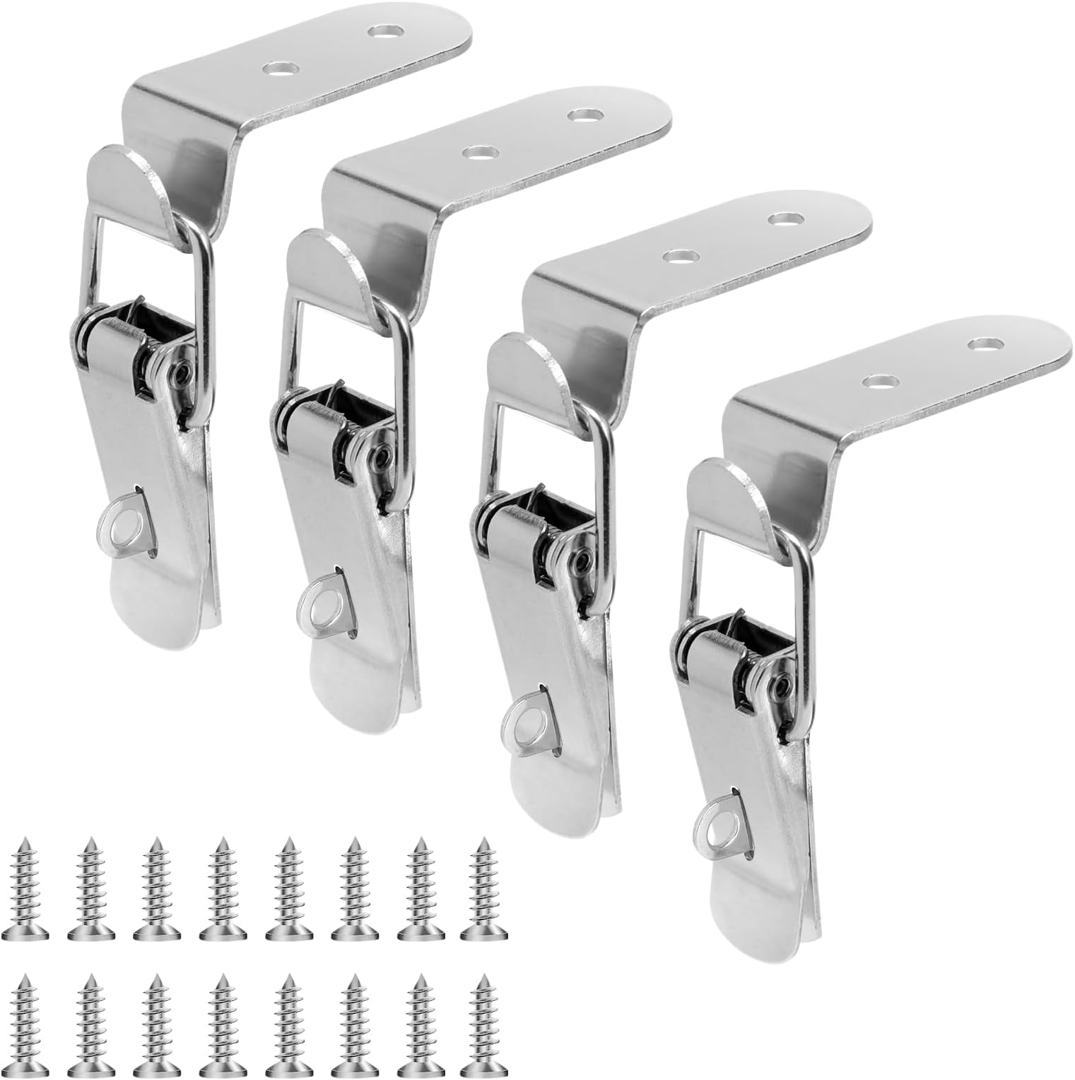 Lovelysp Stainless Steel 90 Degree Tool Box Hood Locks Latches
