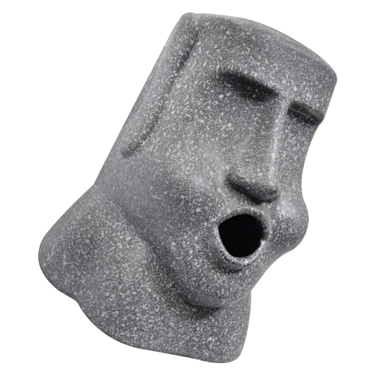 Boîte à mouchoirs Moai noire en forme de statue de l'Île de Pâques