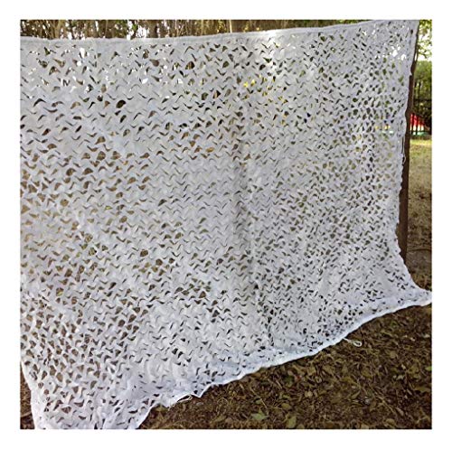 Filet de camouflage blanc de chasse et d'ombrage extérieur 6x8m