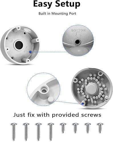 Miniatura 7 de 【Only Compatible with Bullet Cameras】 Universal Bullet Security Camera Mount Bracket Hide Cable, Metal Electric Enclosure, Waterproof Outdoor Camera