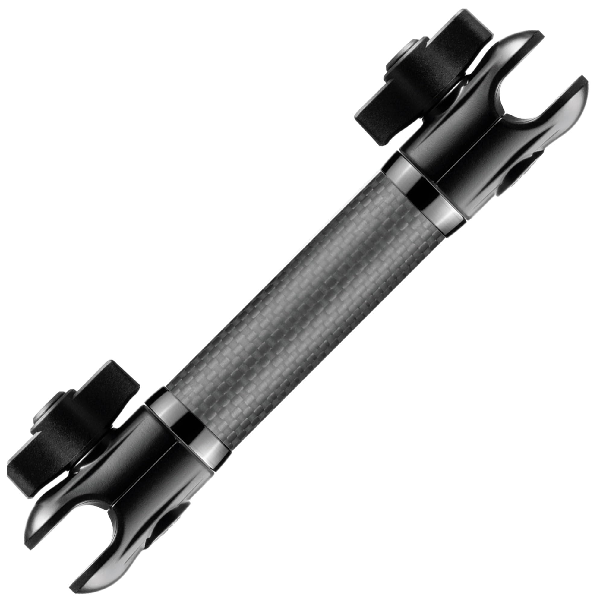 7"" Long 20mm Ball and Socket Arm DuraLock 20 Series Carbon Fiber Arm | Dual 20mm Sockets with Optional Anti-Theft Knobs | Black, AR20-3156