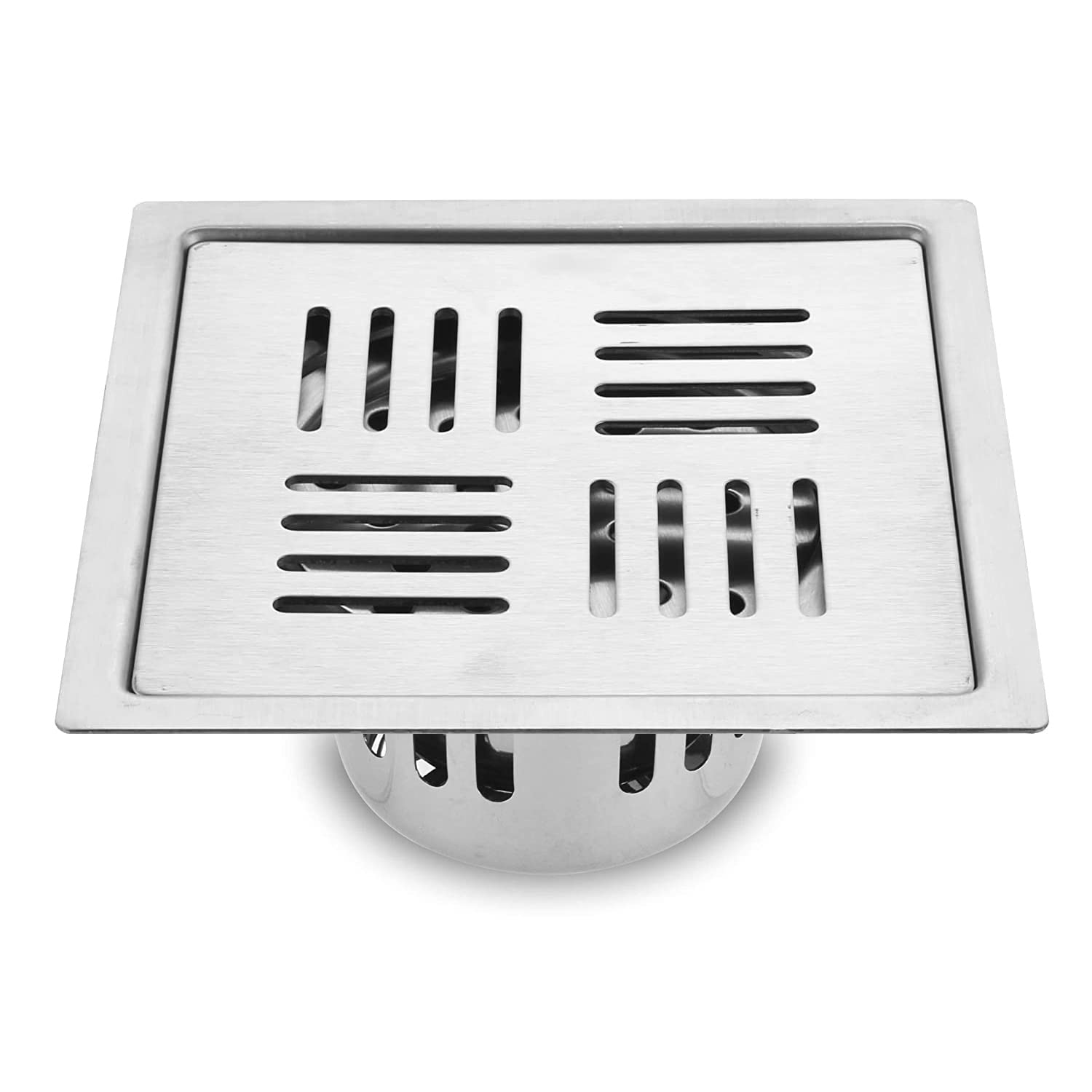 Emartt Stainless Steel Square Floor Drainer | Floor Drainer for Bathroom 5 Inches | Anti Cockroach | Bathroom Floor Jali | Floor Trap Jali | Bathroom Drain Jali (B0BLNLVTSW) Amazon Price History, Amazon Price Tracker