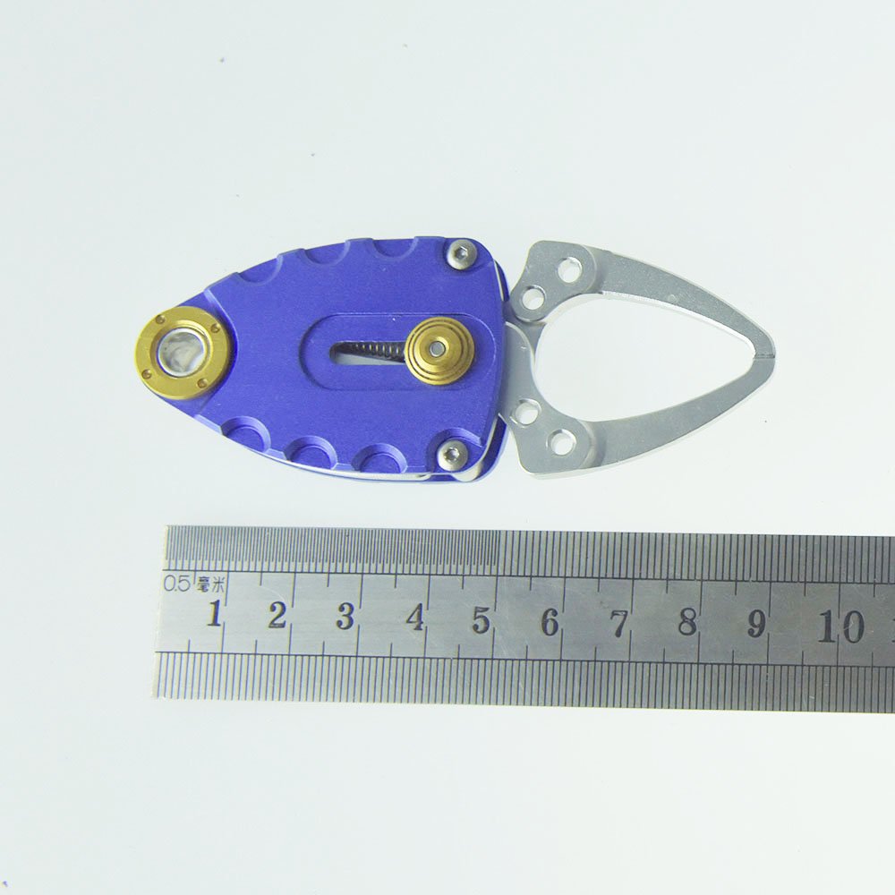 TOPIND Aluminum Alloy Mini Fish Lip Grip Gripper Fishing Grabber Grips Fishing Tackle