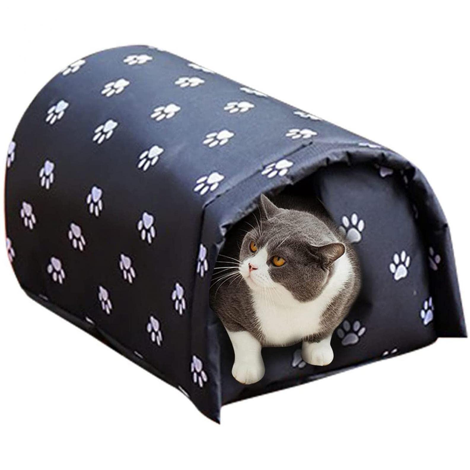 Amazon.com: SUMDUINO Cat Houses for Outdoor Cats in Winter, Foldable  Waterproof Cat Bed for Feral Cats Keep Warm, Thickened Outside Stray Cats  Shelter (XL, Black) : Pet Supplies