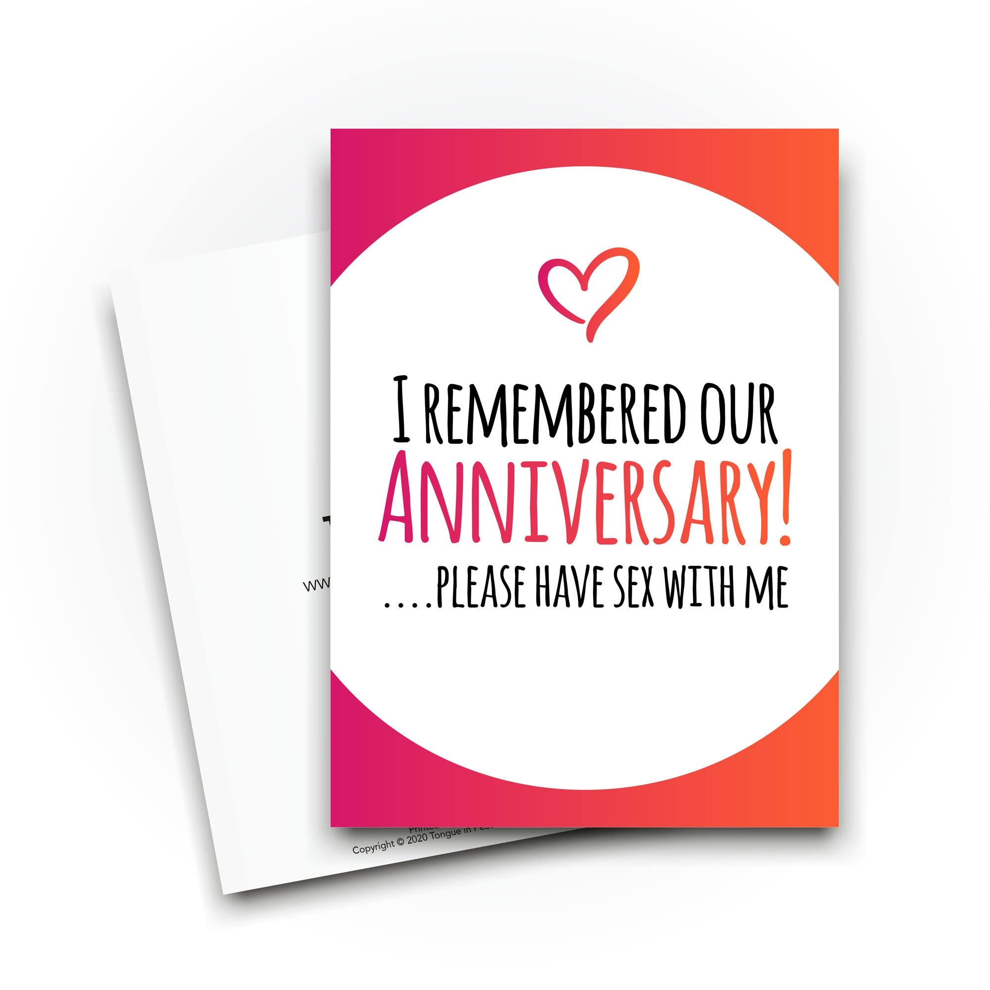 Funny Anniversary Card - I Remembered To Get You A Card This Year