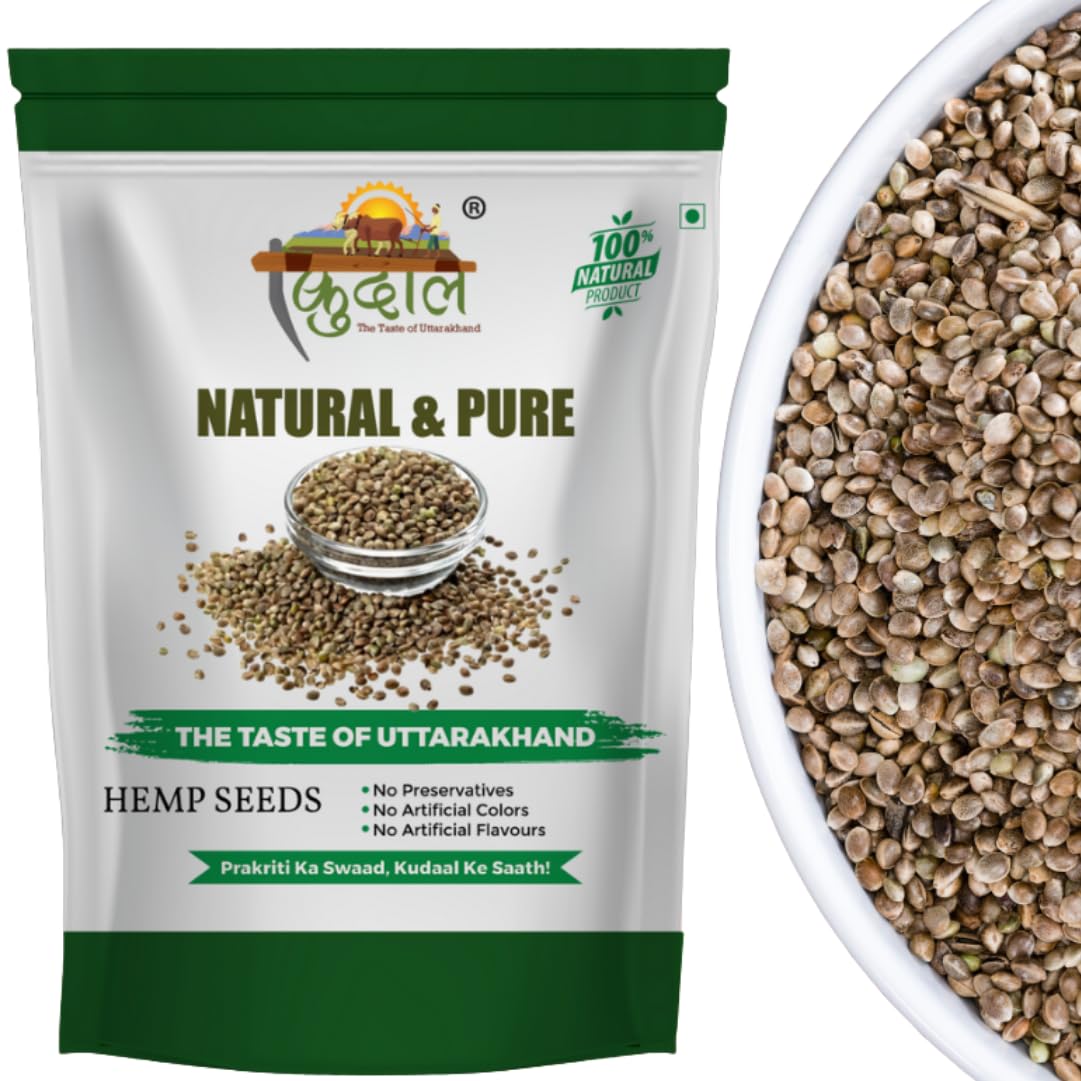 Kudaal Himalayan Hemp Seeds 200g x 2 Pack | Raw Whole Edible Hemp for Eating | High Protein Superfood | Rich in Omega 3, Omega 6 & Fiber | Vegan, Keto & Gluten Free | Perfect for Smoothies, Salads & Daily Nutrition 4