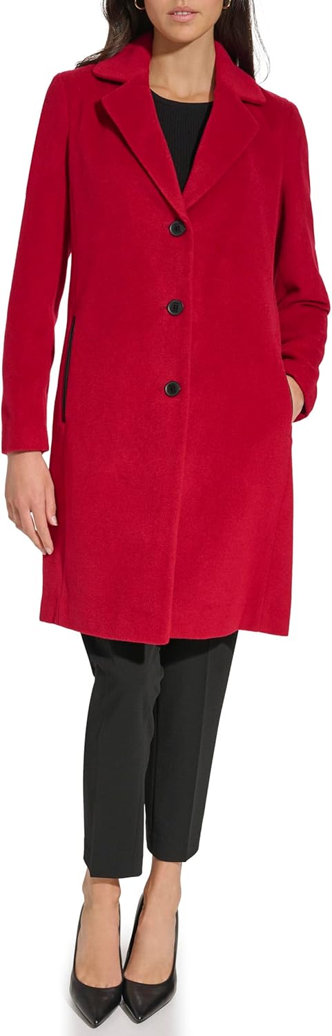 DKNY Womens Walker Wool Coat - Image 6
