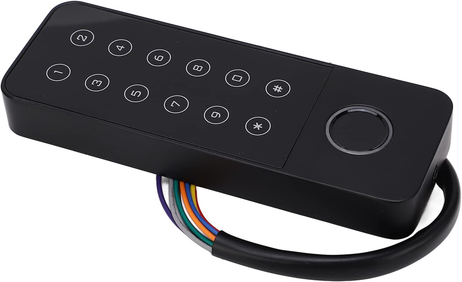 Outdoor Access Card Reader, Precise Backlit Buttons Door Access Control System Kit 200 Fingerprint Users Fingerprint Unlocking for Offices