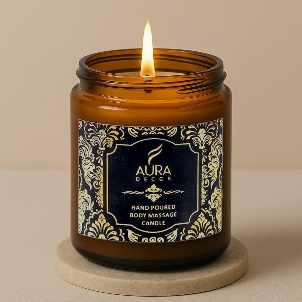 Aura Decor Body Massage Candle (Made of Pure Natural Wax & Essential Oils)