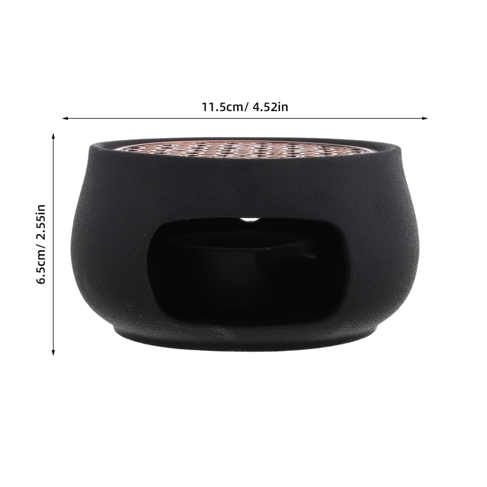 HOLIDYOYO Retro Ceramic Teapot Heater Portable Tea Warmer for Home for Coffee Tea Vintage Design Multi-Functional Hot Beverage Accessory