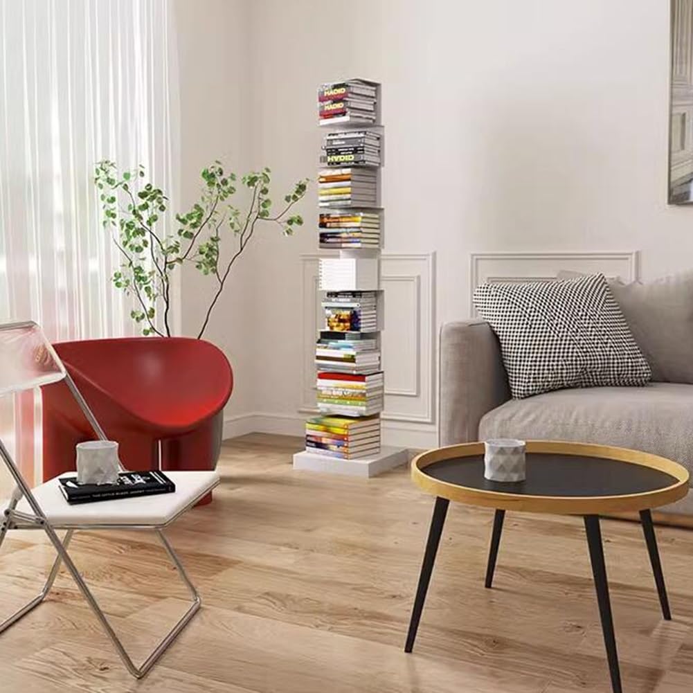 Libreria Invisibile 9 Ripiani - Torre Per Libri Verde, Per Angoli E Spazi Piccoli - Foto 11