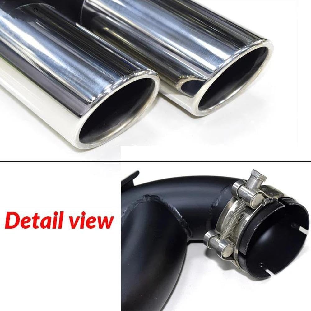 Spare Parts For Touareg V6 V8 Quad Exhaust Tip Stainless Steel Exhaust System Car Exhaust Pipe Muffler Tip Tailpipe