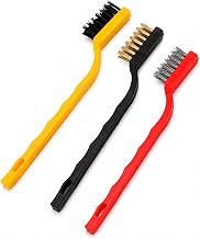 DecorTwist Cleaning Brush – 3 Pc Wire & Steel Brush Set for Gas Stove | 3-in-1 bristle set for rust, stove & metal cleaning