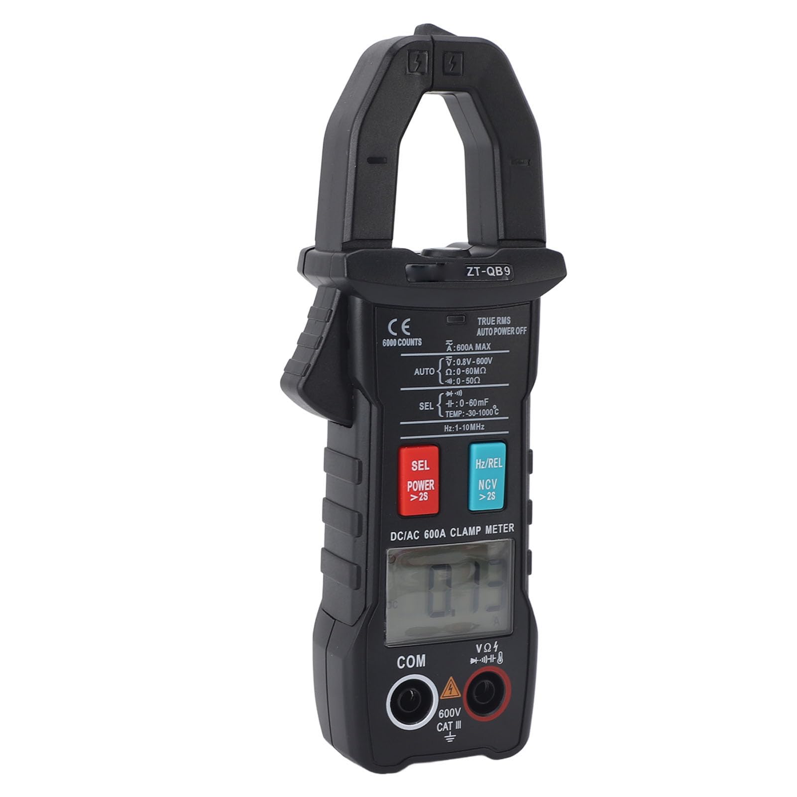 Digital Clamp Meter Voltage Digital Clamp Multimeter, Digital Clamp Meter Multimeter Tester Clamp Multimeter Amp Volt Meter with Test Pen for Home, Industry and Automobile