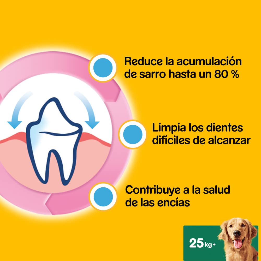 Pedigree Dentastix - Friandises pour grand chien, 112 bâtonnets à mâcher pour l'hygiène bucco-dentaire (16 sachets de 7 Sticks)