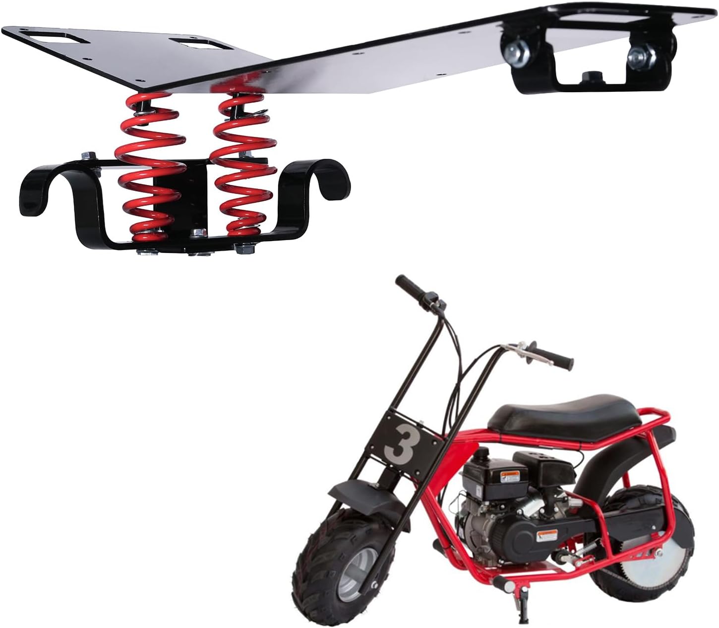 JMCHstore Mini Bike Seat Spring Suspension Modified Kit for Coleman CC100X Mini Bike